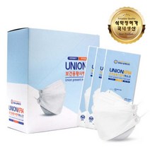 유니온 보건용 황사방역 마스크 대형 KF94, 50매, 화이트