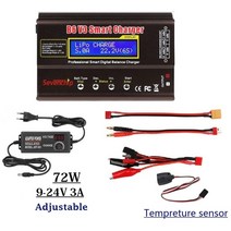 rc카부품 B6V3 B6 V3 80W 6A LiPo 배터리 충전기 리튬 이온 라이프 NiCd NiMH LiHV PB 디지털 방전기 + 가, 05 Collocation 4_02 US plug