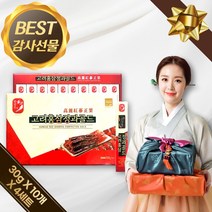 영양가족 고려 홍삼 정과 여자 남자 아빠 엄마 친구 부모님 예비 시댁 사돈 인사 60 70 대 할머니 할아버지 환갑 칠순 시아버지 시어머님 장모님 장인어른 생신 설 추석 이색 선물, 4개, 300g