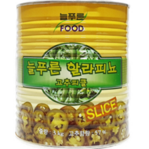 늘푸른 할라피뇨 고추피클 3kg 대용량, 2개