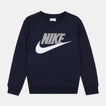 나이키키즈 스우시 빅 로고 클럽 맨투맨 미드나잇네이비 86G705-U90