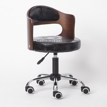 단단한 나무 리프트 작은 컴퓨터 의자 홈 현대 미니멀리스트 학생 연구 책상 회전, 강철 발, 팔걸이 없이, 28 25 마호가니 블랙 크로커다일 패턴 푸