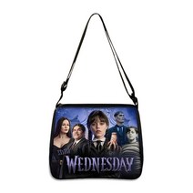 [피치파다] Wednesday Addams and Enid Handbag Gothic Girls Nevermore Academy Women Shoulder Bag Girl Sho, [02] 25CMX30CM, [03] yxbwednesday17
