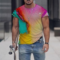 복싱 타이슨 그래픽 남성 코튼 커플 셔츠 빈티지 푸지 의류 티셔츠 스트리트웨어 상의 Y2k 오버사이즈 티셔츠 3Dprint