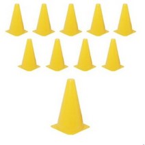 칼라 콘 23cm, 옐로우, 10개