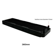 g14 알루미늄 라디에이터 pc 수냉 컴퓨터 케이스 gpu cpu ram 쿨러 팬 방열판 608090120240360mm 블랙화이트, 360
