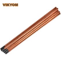 100 개 355MM 긴 탄소 아크 공기 가우 징 막대 구리 도금 흑연 좋은 전도성 원형 용접봉, 01 6mm