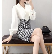 돌 잔치 복장 엄마 상견례 옷차림 원피스 봄 결혼식 하객 룩 미니 정장 키작녀 체크 흰색 오피스 여성 옷