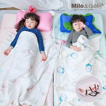 밀로앤개비 분리형 모달 사계절 어린이집 낮잠이불 미니베개 세트, 리틀캐리커처 로라/미니 블라썸라라1매쉬1