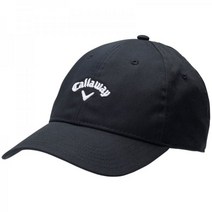 캘러웨이 남성 헤리티지 트윌 골프 모자, One Size Fits Most, Black/Black