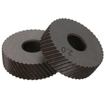 2개 고속 강철 0.6mm/0.8mm/1.0mm/1.2mm/1.5mm/1.8mm/2.0mm 피치 공구 스트레이트/대각선 거친 널 휠 널링, 02 Reticulate pattern_01 0.6mm