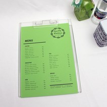 케이링크365 메뉴판종이 메뉴판용지 컬러프린트지 25장, 그린A4
