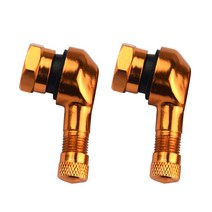 90도 CNC 알루미늄 오토바이 밸브 대 타이어 10mm 쌍 11.3mm 변죽 바퀴, 주황색