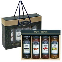 잼 선물세트 4종 284g 4병 블루베리 딸기 무화과 라즈베리, 없음