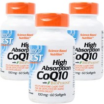 닥터스베스트 하이 앱솔션 CoQ10 100mg 소프트젤, 60개입, 3개