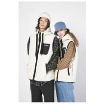 아키클래식 부클 플리스 후드 베스트 AKAJFU1022