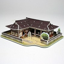 같은공간-3D 기와집 만들기 세트 1인용 미술키트 공작 만들기재료 어린이완구 만들기세트-SS