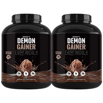 1+1 데몬게이너 3kg x2 살찌는 살찌우는 벌크업 동물성 체중증가 게이너 보충제 프로틴, 2통, 2개