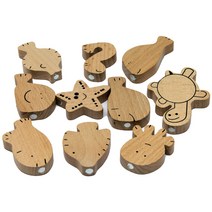 자석낚시놀이 원목물고기10마리