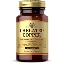 솔가 구리 Chelated Copper 2.5mg 100정 x 1통