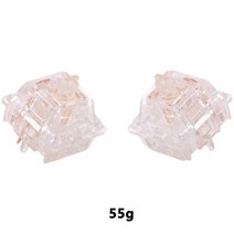 키캡 포인트 미드나잇 기계식 레트로 키보드 무선 워터 킹 선형 핀 클리어 바디, 없음, 없음, 13.55g - 80PCS