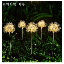태양광 LED 정원조명등 민들레 정원경관등 아웃도어 가든 램프, 10cm*68cm*2pcs