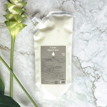 일본직발송 6. TRICOS OGANIC WAX 55ML 천연 유래 98% 신감각 유액상 유기농 헤어 왁스 로즈프루티의 향기, 리필 300ML 약 8개월분, One Color