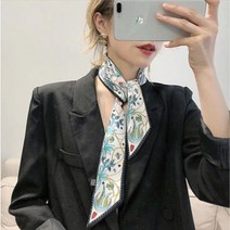 끌리오네 쁘띠 숏 스카프 반다나 머플러 목도리 가방 악세서리