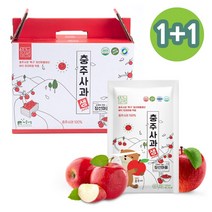 [임박특가] 1+1 100% NFC 착즙 무첨가 충주사과생주스, 30개+30개(100ml)