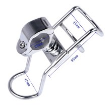 낚시 보트용 로드 홀더에 2x 스테인리스 스틸 레일 장착 클램프 레일용 카약 마린, 25mm