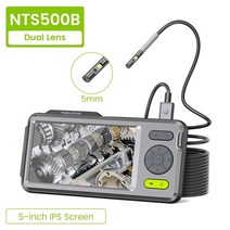 산업용내시경 내시경 1080P 듀얼 카메라 내시경 Teslon 검사 5 "모니터 5mm 울트라 슬림 방수 보어스, 한개옵션1, 한개옵션0