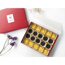국산송화다식 흑임자다식 20구 선물세트 상견례 기업 답례 설 명절선물