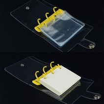 골든트리 투명 미니 3공 D링 바인더 속지 투명 종이, 3공 투명PVC 10매