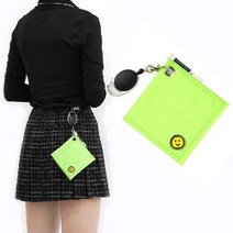 릴와이어 골프공 닦이 타월 걸이 캐디 용품 악세사리, 쿠팡 스마일레드