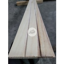 우드창고 오동나무 루바 무절 UV코팅 11x110x2400mm (8개묶음) 목재 내부 인테리어