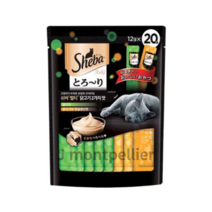 쉬바 멜티 고양이 파우치 간식 닭고기 10p + 닭고기와 흰살생선 10p, 2종 혼합(닭+흰살생선), 240g, 5개