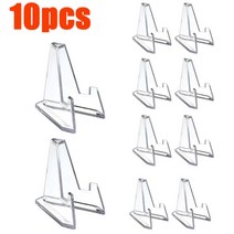 휴대용 접이식 이젤 10 20Pcs 코인 디스플레이 이젤 홀더 아크릴 스탠드 컬렉션에 대 한 작은 랙 캡슐 도전 동전 메달 프레임 사진, 03 10Pcs Hight 58mm