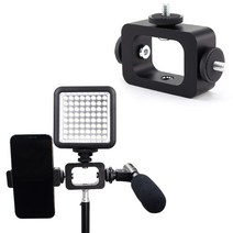 핸드폰 3개 장착 생방송 라이브 아이폰 갤럭시 샤오미 스튜디오 멀티 동영상 니콘 DSLR 조명 카메라, 누리마켓 본상품선택, 누리마켓 본상품선택
