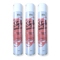 아모스 스타일 익스프레션 락킹 스프레이 깔끔한 셋팅력 헤어스프레이 왁스, 3개, 300ml