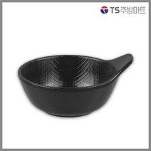 [돌산멜라민] 체크(흑) - 덴다시 (업소용그릇 멜라민그릇 예쁜그릇 식당접시 멜라민볼 멜라민찬기 검정색그릇), 1개, 블랙