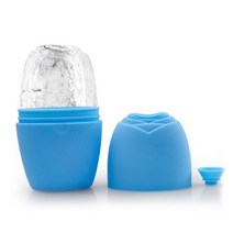 1+1 괄사 롤러 마사지기 페이스 기구 얼굴 리프팅 마사지 ice roller for face eye cartoon ice facial roller facial--SION, 푸른