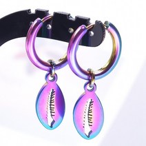 링귀걸이 드롭귀걸이 여성귀걸이 레인보우 후프 Boucle 오렐레 팜므 하트 스네이크 참 귀걸이 스테인레스