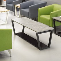 티에스퍼니처 TP 멜론 1800 쇼파탁자, 블랙프레임:화이트그레이