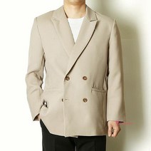 남자베이지자켓 남성 봄자켓 더블 간절기 블레이저 정장 기본 자켓코디abc569