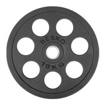 아임핏 중량 바벨 원판 세트 2.5kg 5kg 10kg 15kg 20kg 블랙 칼라 홈짐, 7홀