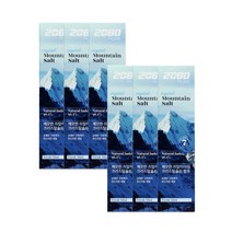 2080 히말라야 퓨어 마운틴 솔트 치약/크리스탈솔트 120g x 6개