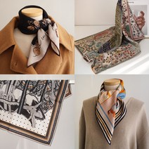 바비수 프리미엄 캐시미어 실크 스카프 70