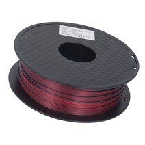 3D 프린팅 PLA 필라멘트 소모품 얽힘 없음 블랙 레드 실험실용 2색 1.75mm 30-45 mm/s, 한개옵션0