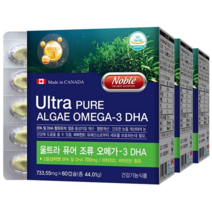 건강을더하다 울트라 캐나다 식물성 오메가3 DHA 700mg 고함량, 733.55mg, 180캡슐