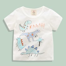 CIUUC 아기 반팔 티셔츠 2022 여름 옷 소년 소녀 아동복 어린이 만화 둥근 목 재킷 tx-8203